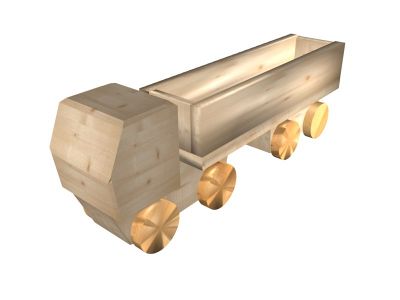 Einfache Bauanleitung für einen robusten Holz-Lkw